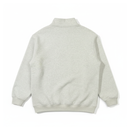 Moletom Script Half Zip Cinza Mescla