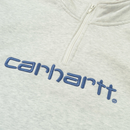 Moletom Script Half Zip Cinza Mescla