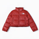 - Jaqueta The North Face Nuptse Cropped Feminina Bordô