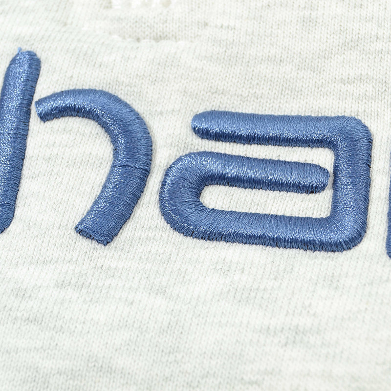 Moletom Script Half Zip Cinza Mescla