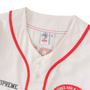 Supreme 40 Acres Twill Baseball Jersey (White)