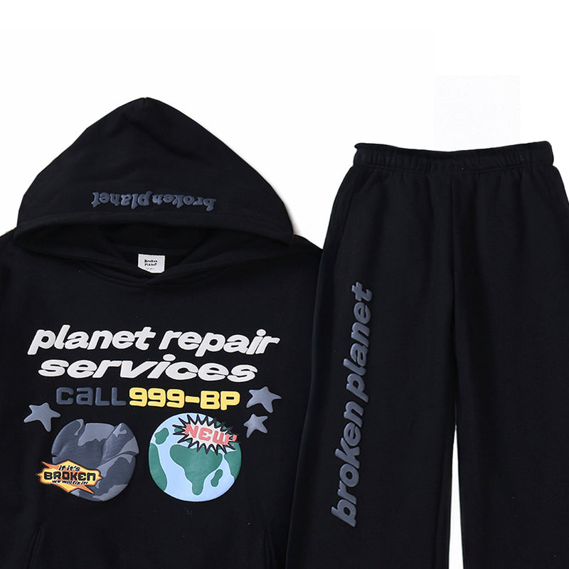 Conjunto Moletom Broken Planet Repair Services Call 999-8P