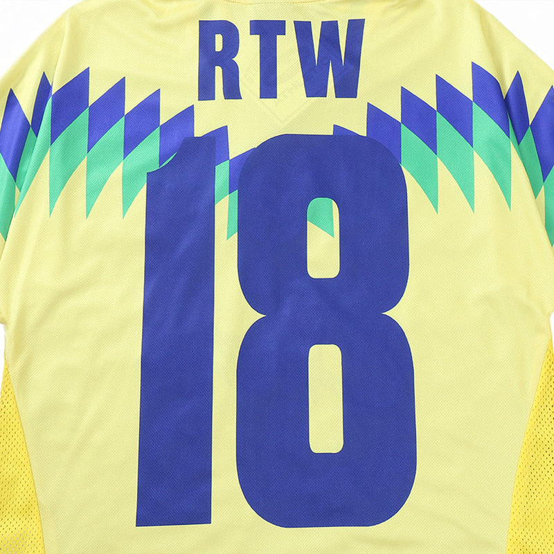 Camiseta Corteiz Jersey American Club Brazil (Amarela)