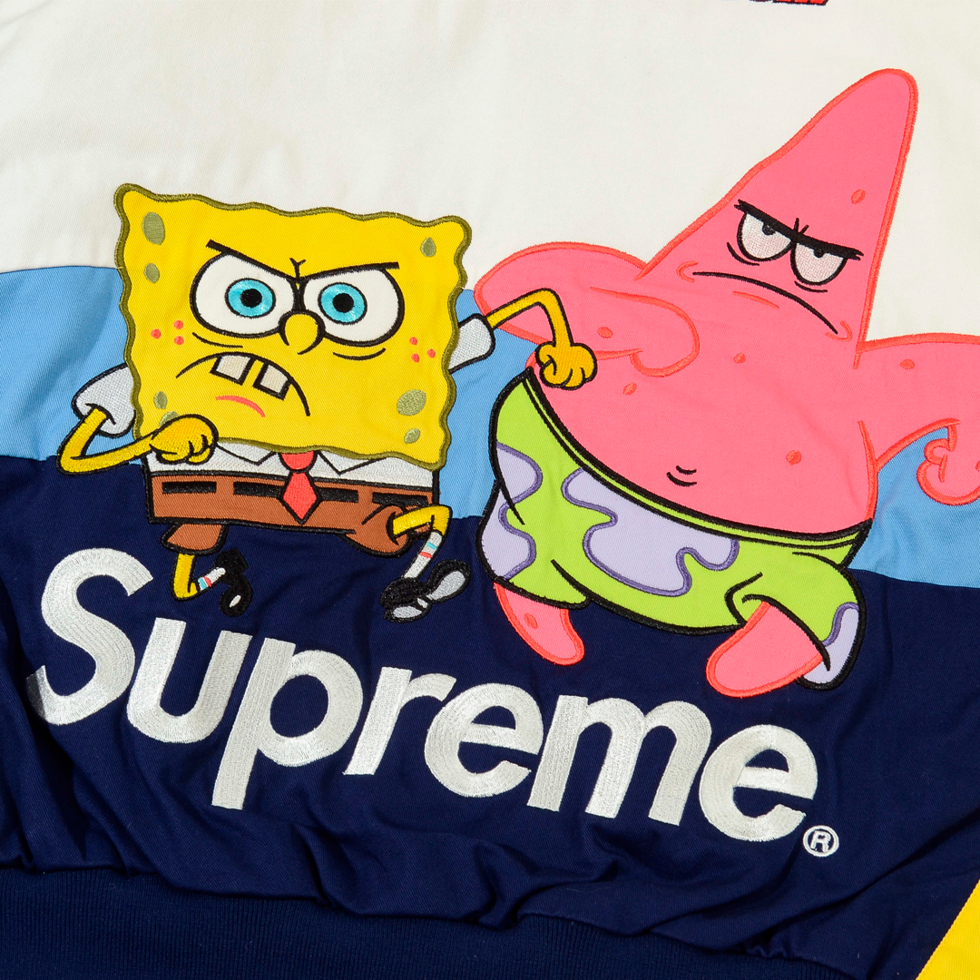 Spongebob Squarepants x Supreme Jaqueta Jeff Hamilton Racing White