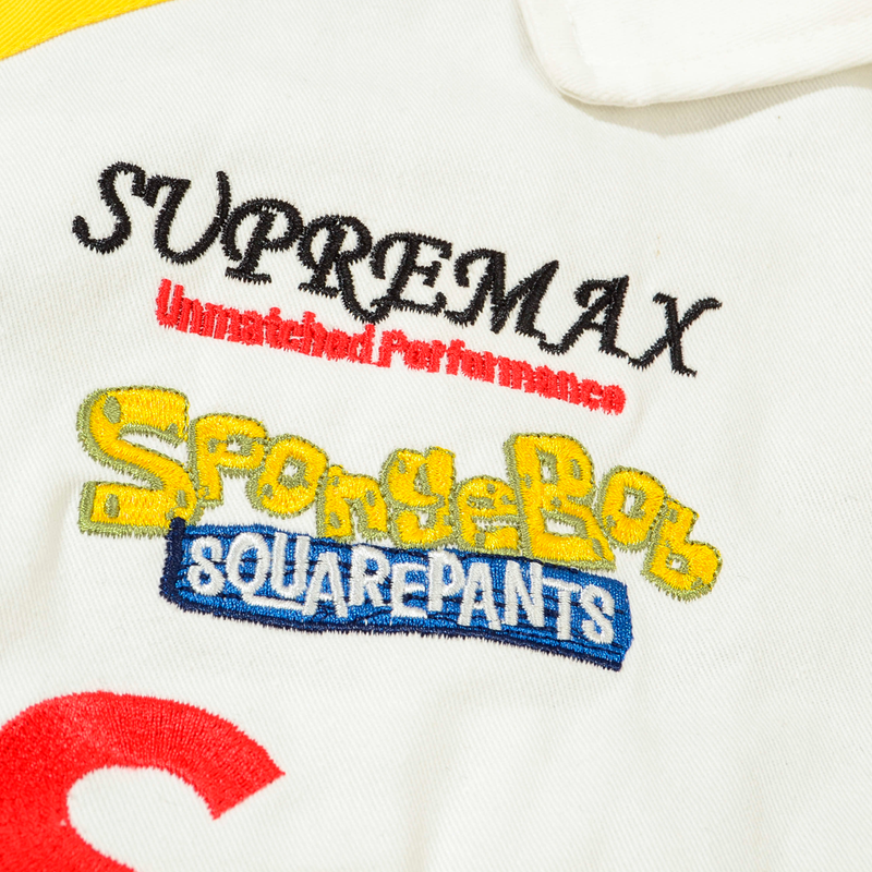 Spongebob Squarepants x Supreme Jaqueta Jeff Hamilton Racing White
