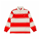 Supreme x Nike Stripe Rugby 'Red White'