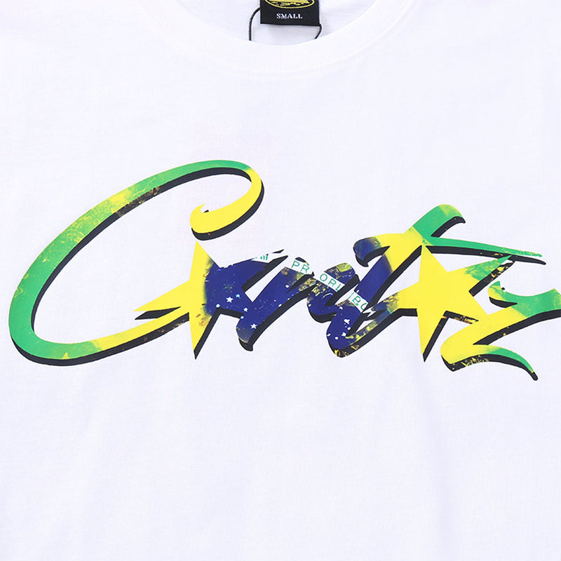 Camiseta Corteiz Brazil (Branca)