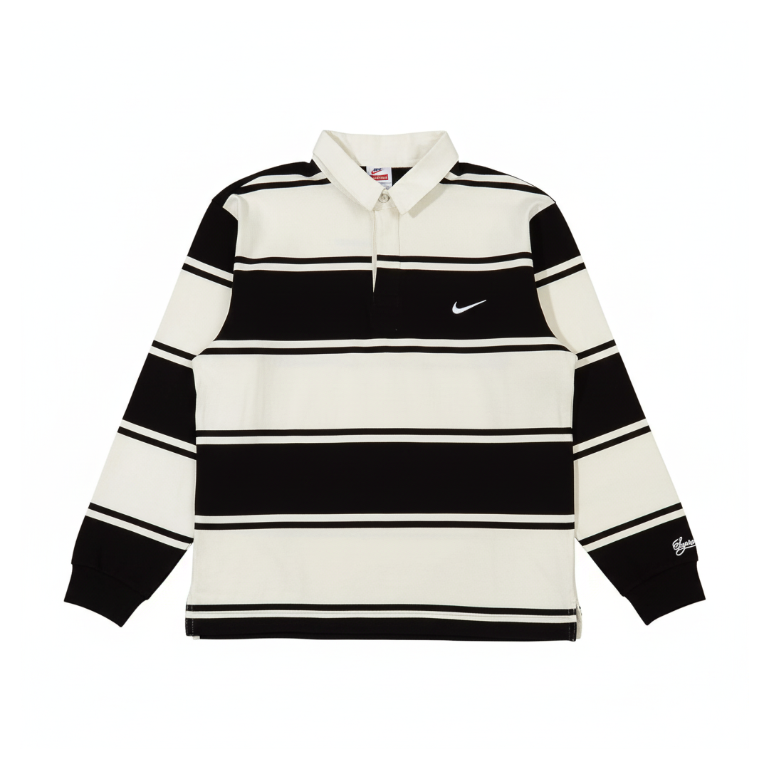 【希少s】supreme stripe rugby Supreme x Nike Stripe Rugby 'Black White'