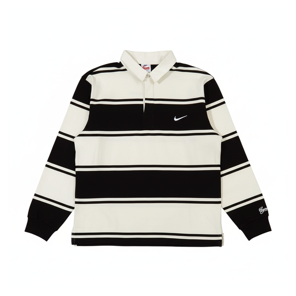 Supreme x Nike Stripe Rugby 'Black White'