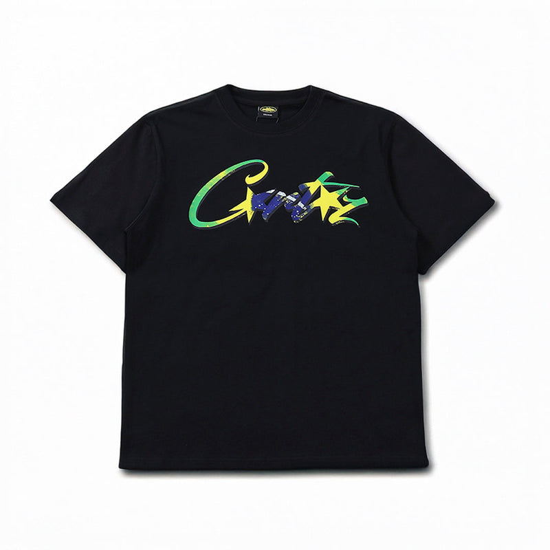 Camiseta Corteiz Brazil (Preta)