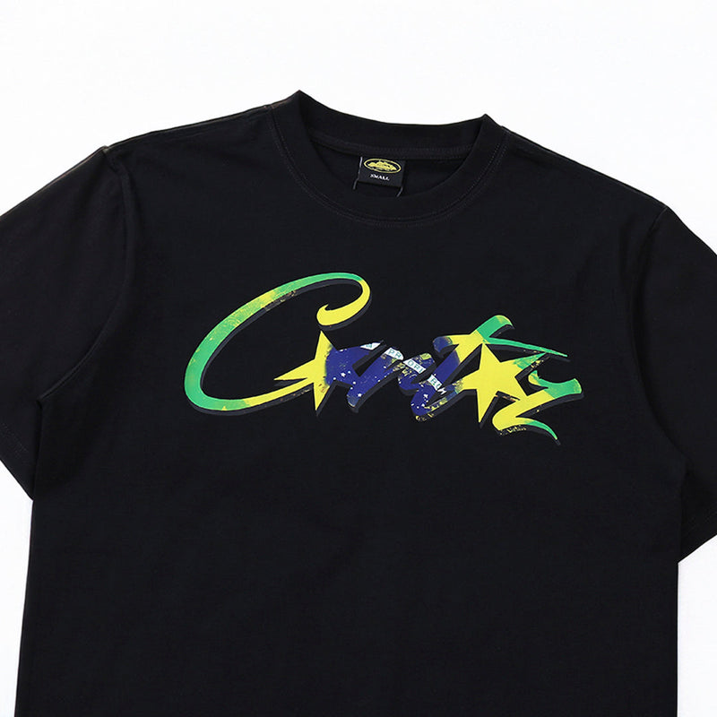 Camiseta Corteiz Brazil (Preta)