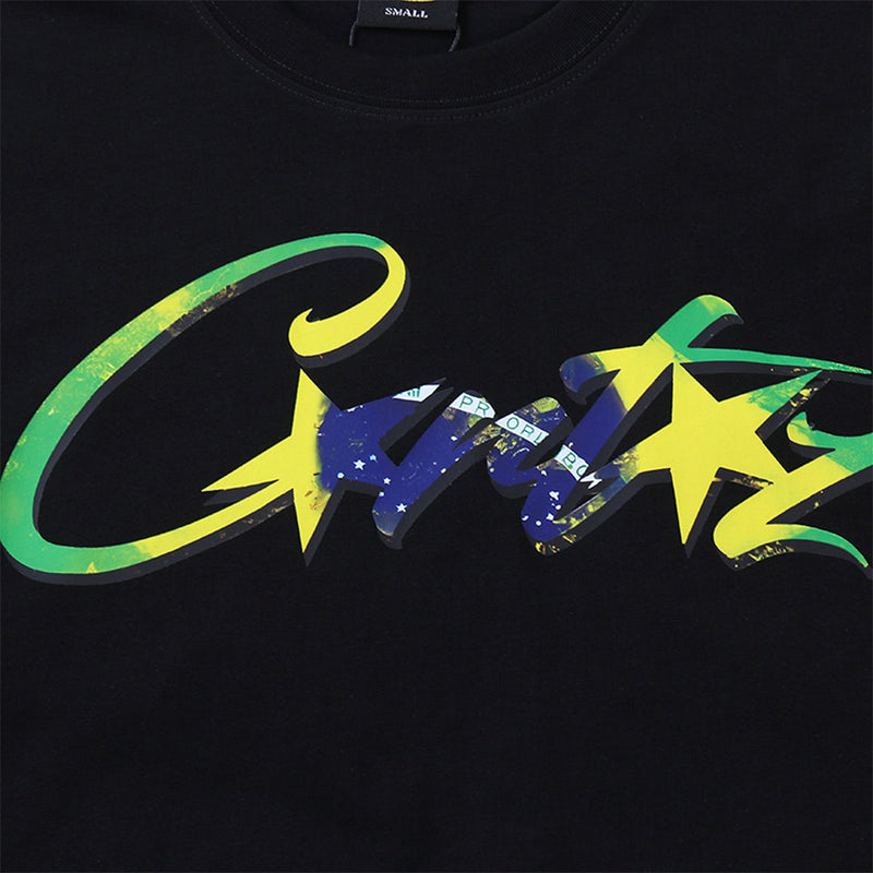 Camiseta Corteiz Brazil (Preta)
