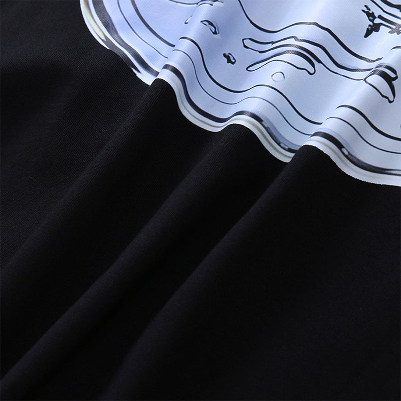 Camiseta Corteiz Logo Metallic (Preta)