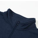 Moletom Script Half Zip Dark Blue