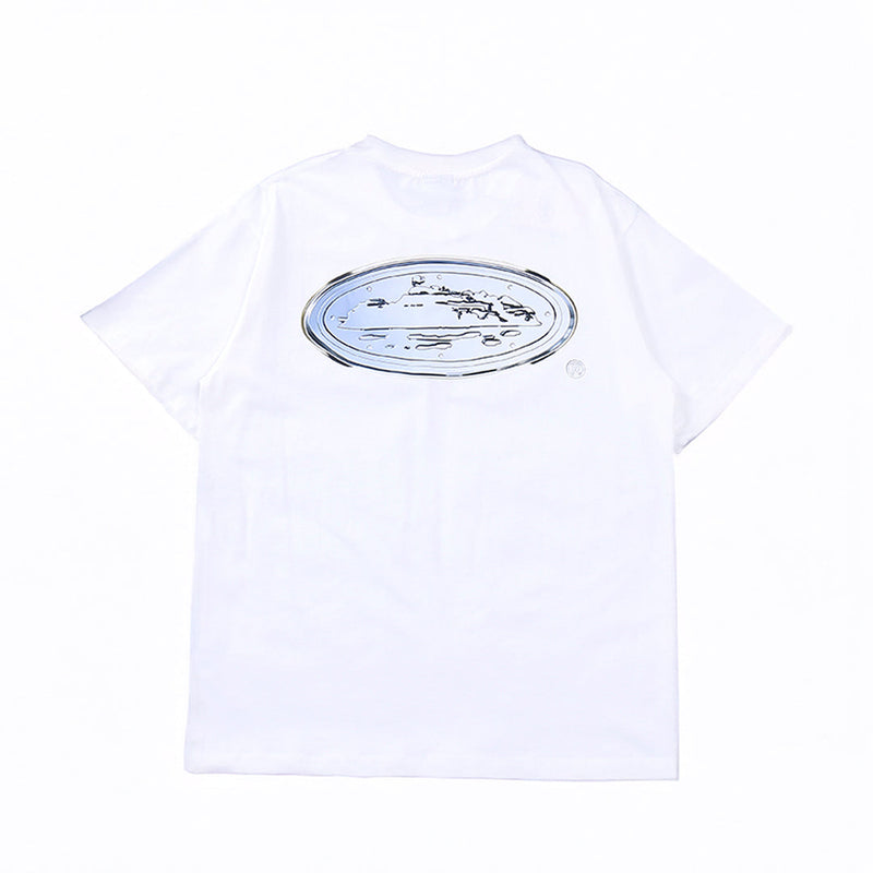 Camiseta Corteiz Logo Metallic (Branca)