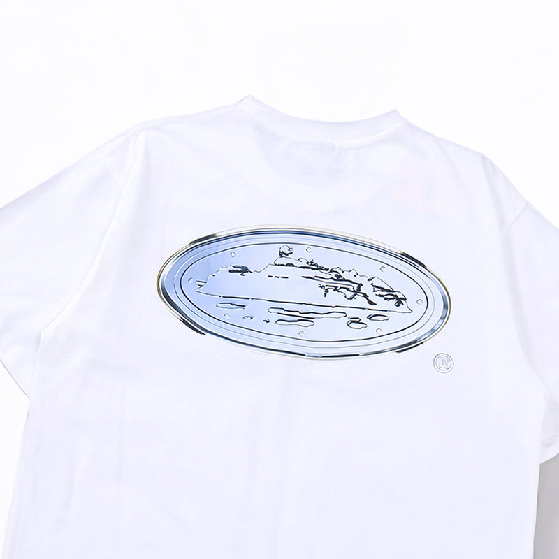 Camiseta Corteiz Logo Metallic (Branca)