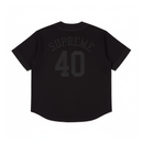 Camisa Jersey Supreme 40 Acres Twill Baseball Black
