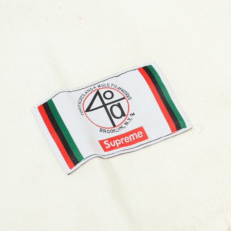 Supreme 40 Acres Twill Baseball Jersey White