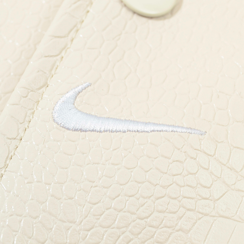 Jaqueta Nike x Supreme Varsity Leather Off White
