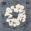 Calça Jeans Denim Tears "Cotton Wreath Light Wash" Azul