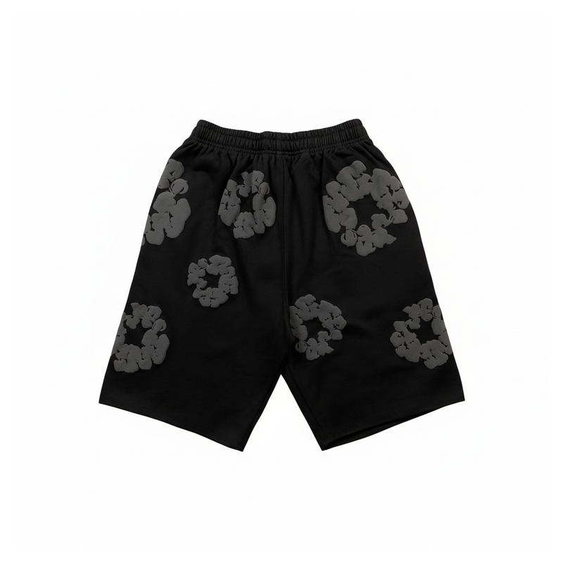 Shorts Moletom Denim Tears Black Gray