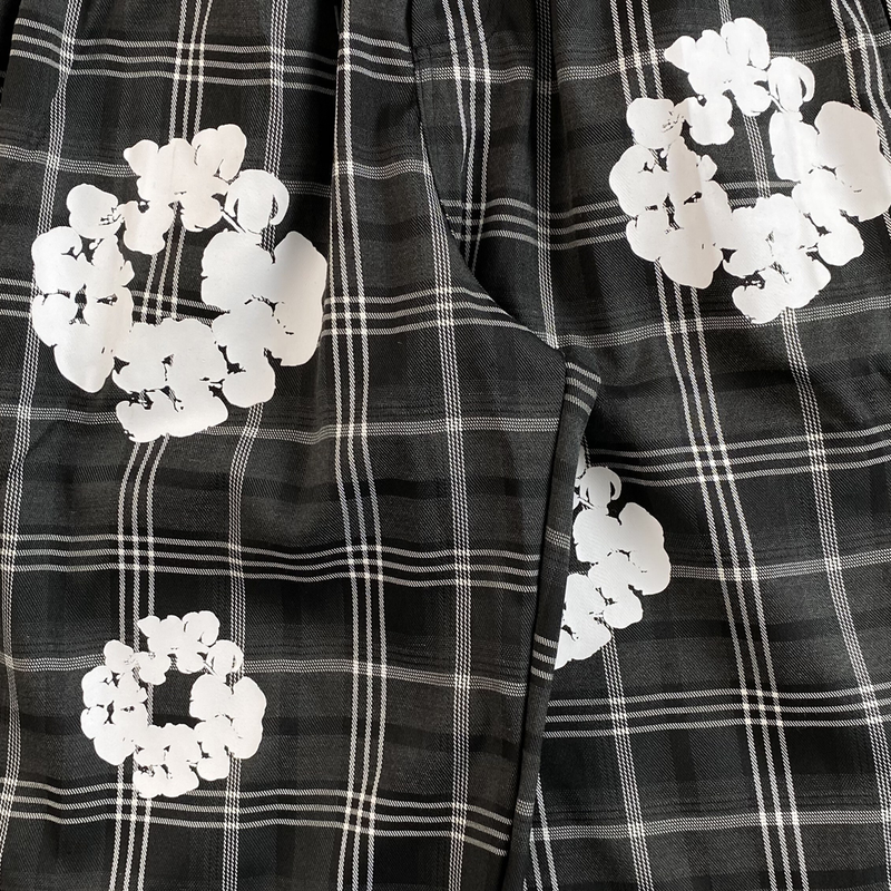 Calça Denim Tears Xadrez Kapok