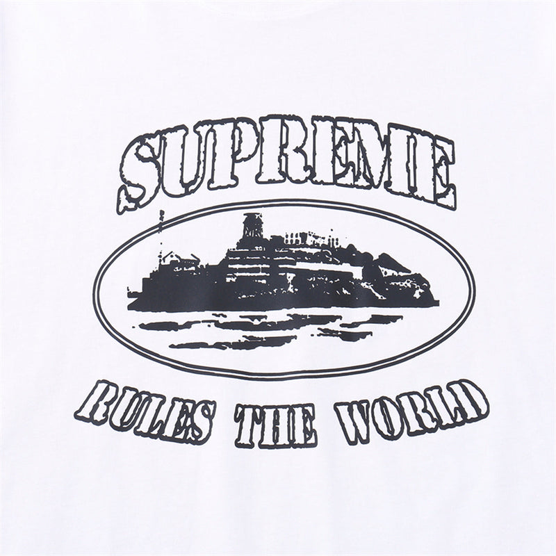 Camiseta Supreme x Corteiz RTW (Branca)