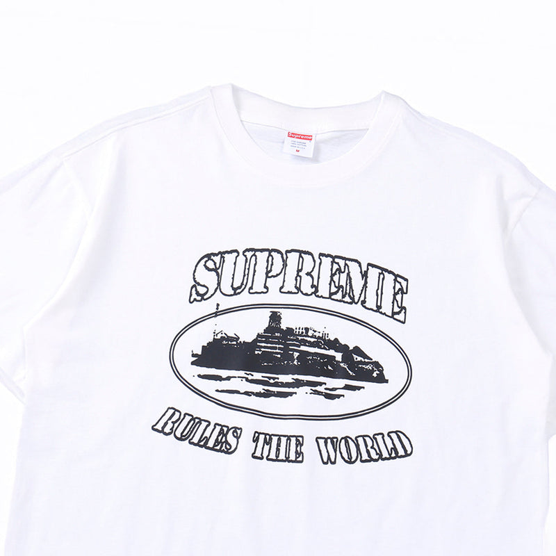 Camiseta Supreme x Corteiz RTW (Branca)