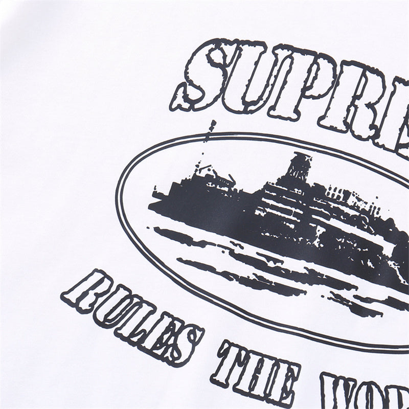 Camiseta Supreme x Corteiz RTW (Branca)