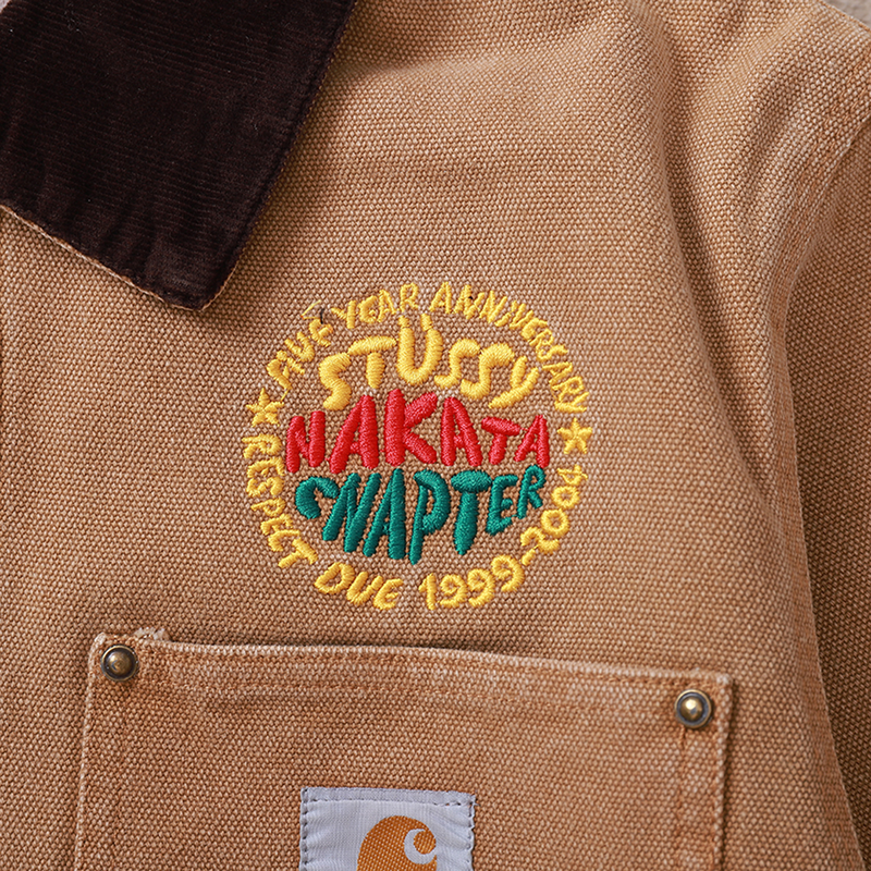 Jaqueta Carhartt x Stussy Detroit Denim Nakata Cnapter