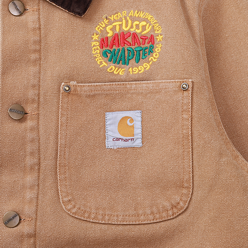 Jaqueta Carhartt x Stussy Detroit Denim Nakata Cnapter
