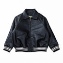 Jaqueta Corteiz Couro Logo Island