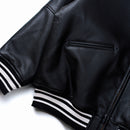 Jaqueta Corteiz Couro Logo Island