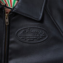 Jaqueta Corteiz Couro Logo Island