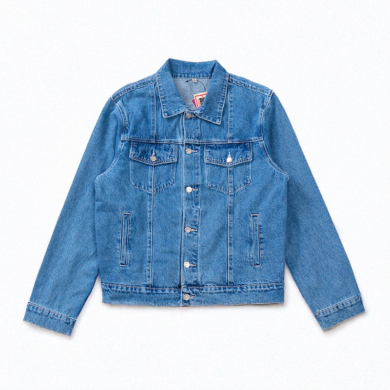 Jaqueta Blue Jeans Corteiz Logo Tee Blue