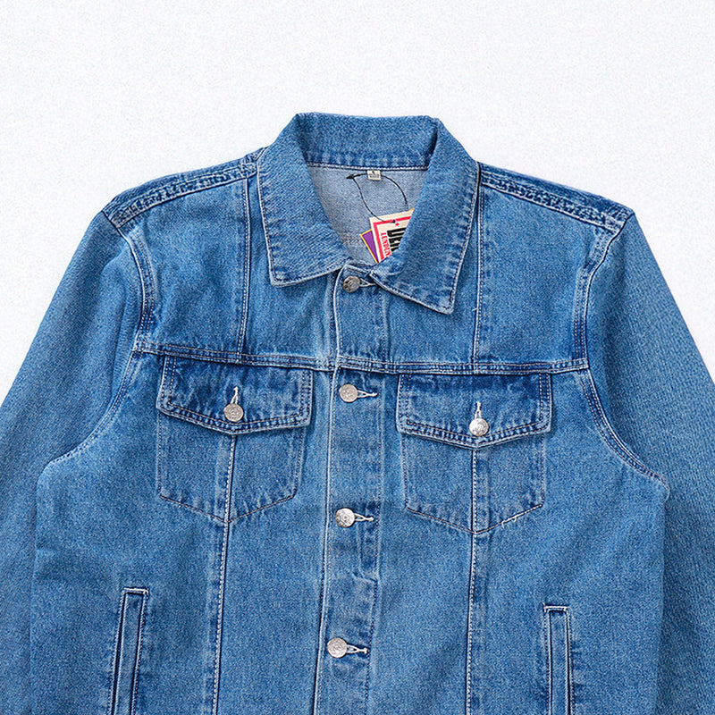 Jaqueta Blue Jeans Corteiz Logo Tee Blue