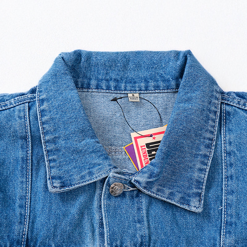 Jaqueta Blue Jeans Corteiz Logo Tee