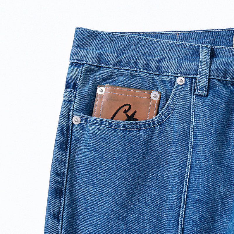 Calça Blue Jeans Corteiz Logo Tee Blue