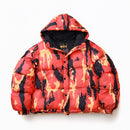 Jaqueta Puffer Corteiz Camuflada V2 Blood Orange