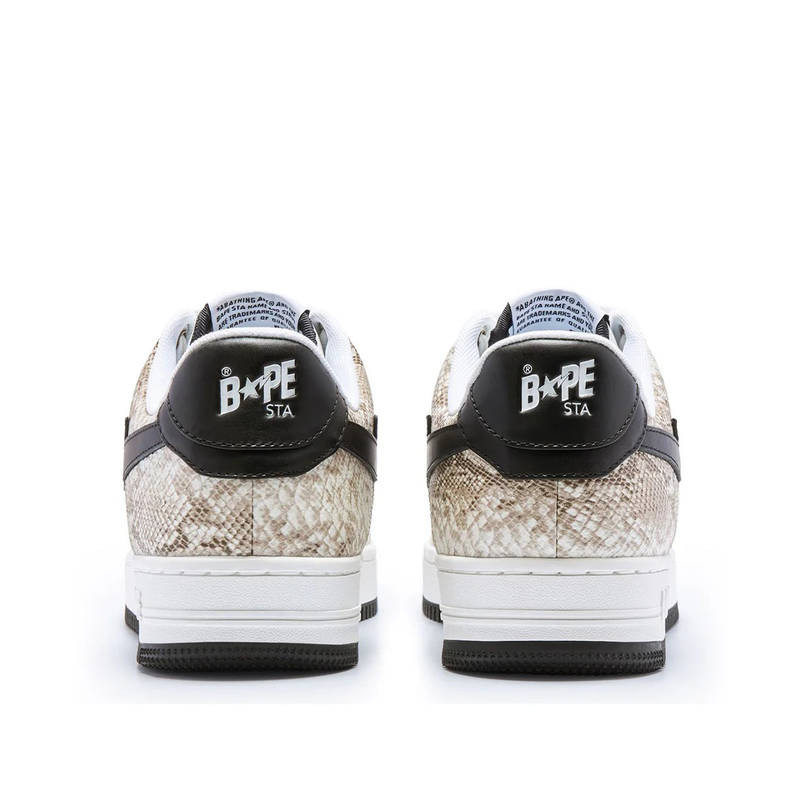 A Bathing Ape Bape Sta Snake Skin Beige
