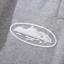 Conjunto Moletom Corteiz Logo Island Tee Cinza