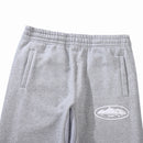 Conjunto Moletom Corteiz Logo Island Tee Cinza