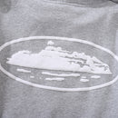 Conjunto Moletom Corteiz Logo Island Tee Cinza