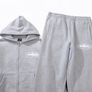 Conjunto Moletom Corteiz Logo Island Tee Cinza