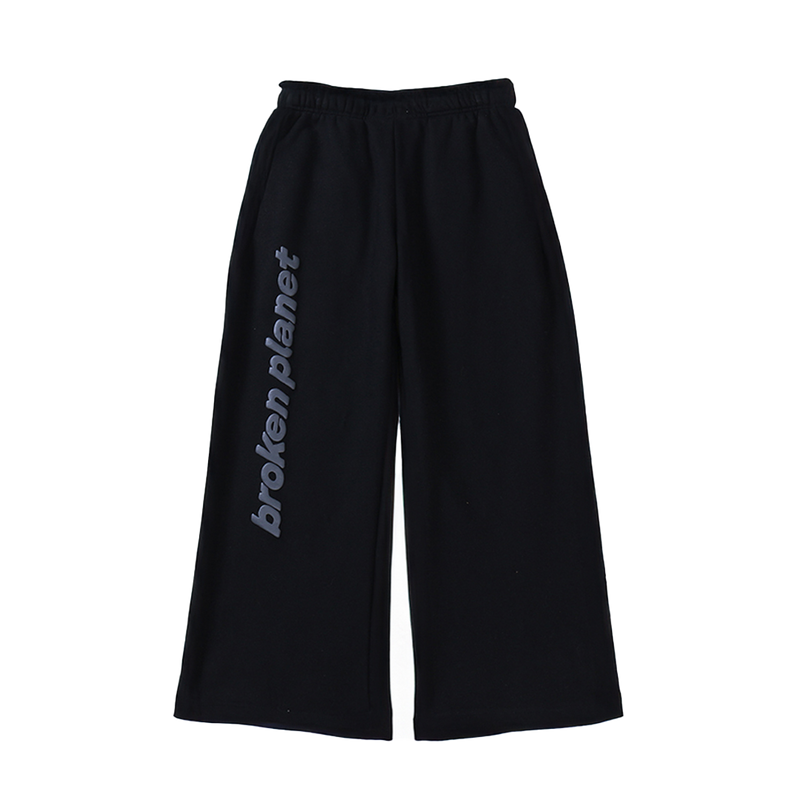 Calça Moletom Broken Planet Logo Writing  Preta