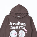 Moletom Broken Planet 'Broken Hearts' Marrom