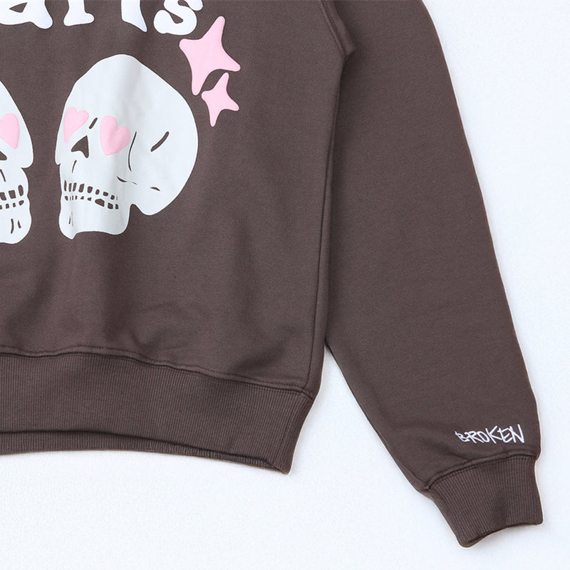 Conjunto Moletom Broken Planet Broken Hearts Brown