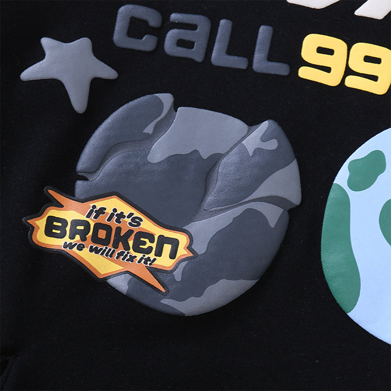 Conjunto Moletom Broken Planet Repair Services Call 999-8P