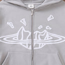 Moletom Broken Planet Zip Up Space (Cinza)