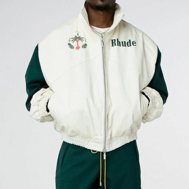 Jaqueta Rhude Flight Palm (Off white - Hunter Green)